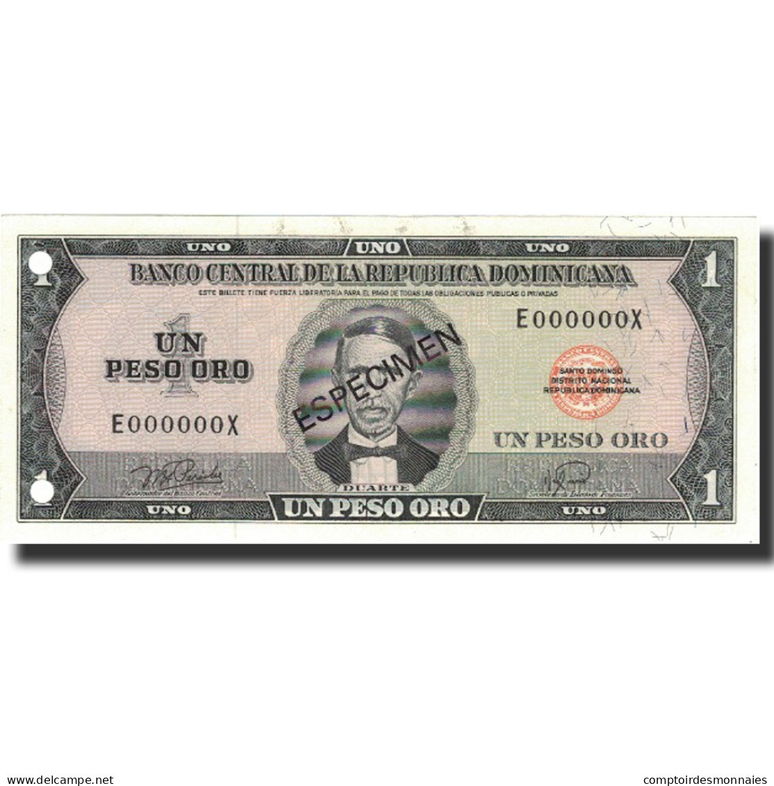 Billet, Dominican Republic, 1 Peso Oro, 1978, 1978, Specimen, KM:116s, NEUF - Repubblica Dominicana