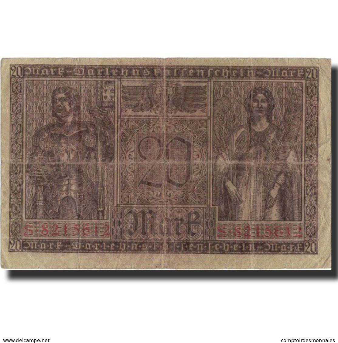 Billet, Allemagne, 20 Mark, 1918, 1918-02-21, KM:57, TB - 20 Mark
