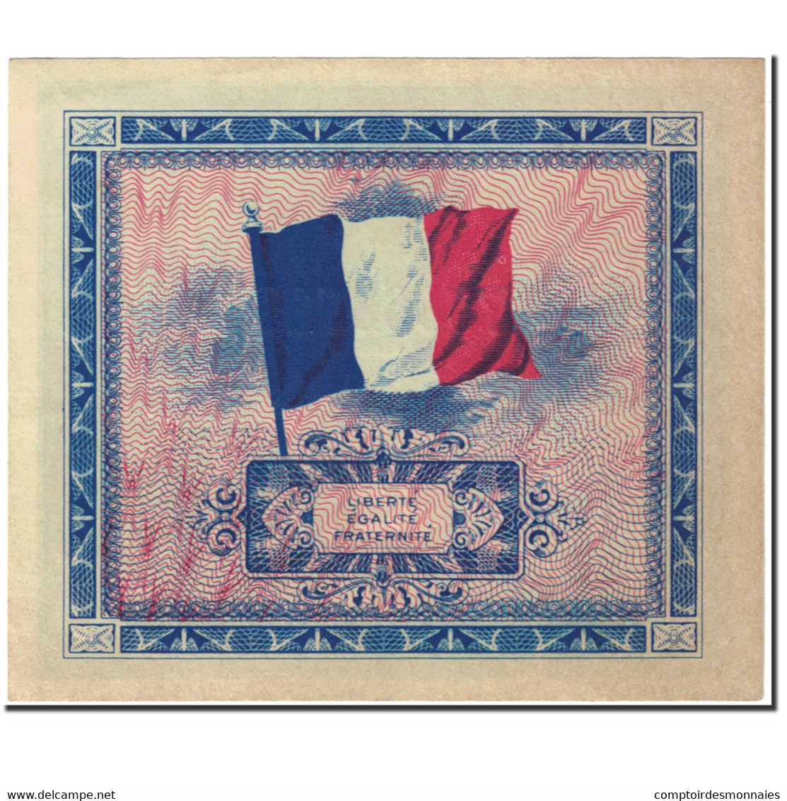 France, 2 Francs, 1944 Flag/France, 1944, Undated (1944), SPL+, Fayette:VF16.2 - 1944 Bandiera/Francia