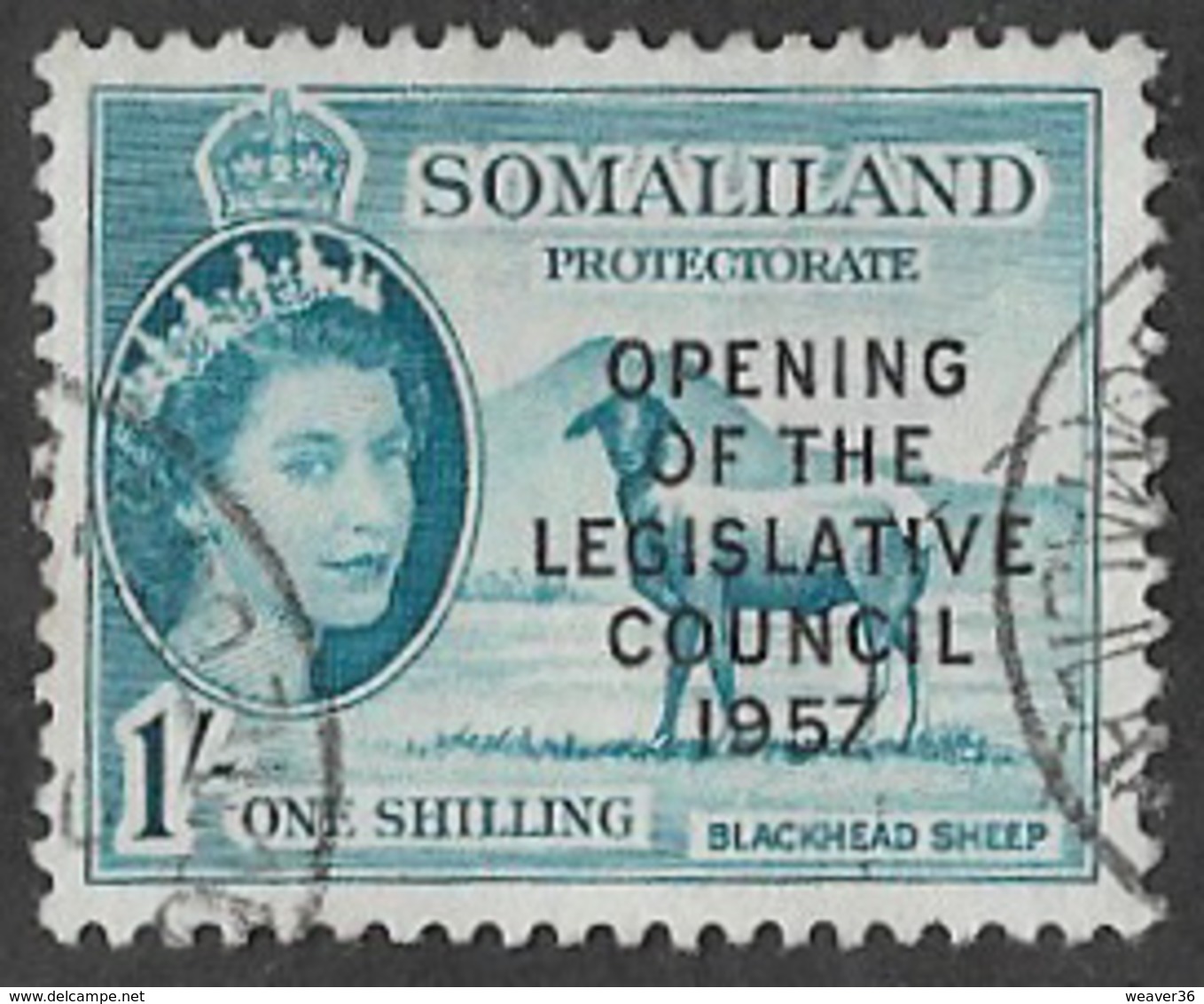 Somaliland Protectorate SG150 1957 Opening Of Legislative Council 1/- Good/fine Used [37/30930/2D] - Somaliland (Protectorate ...-1959)
