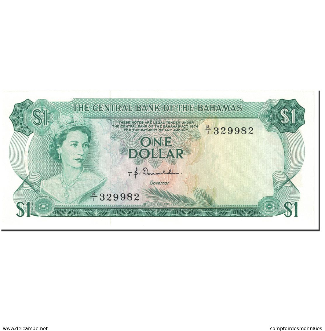 Billet, Bahamas, 1 Dollar, 1974, Undated (1974), KM:35a, NEUF - Bahamas