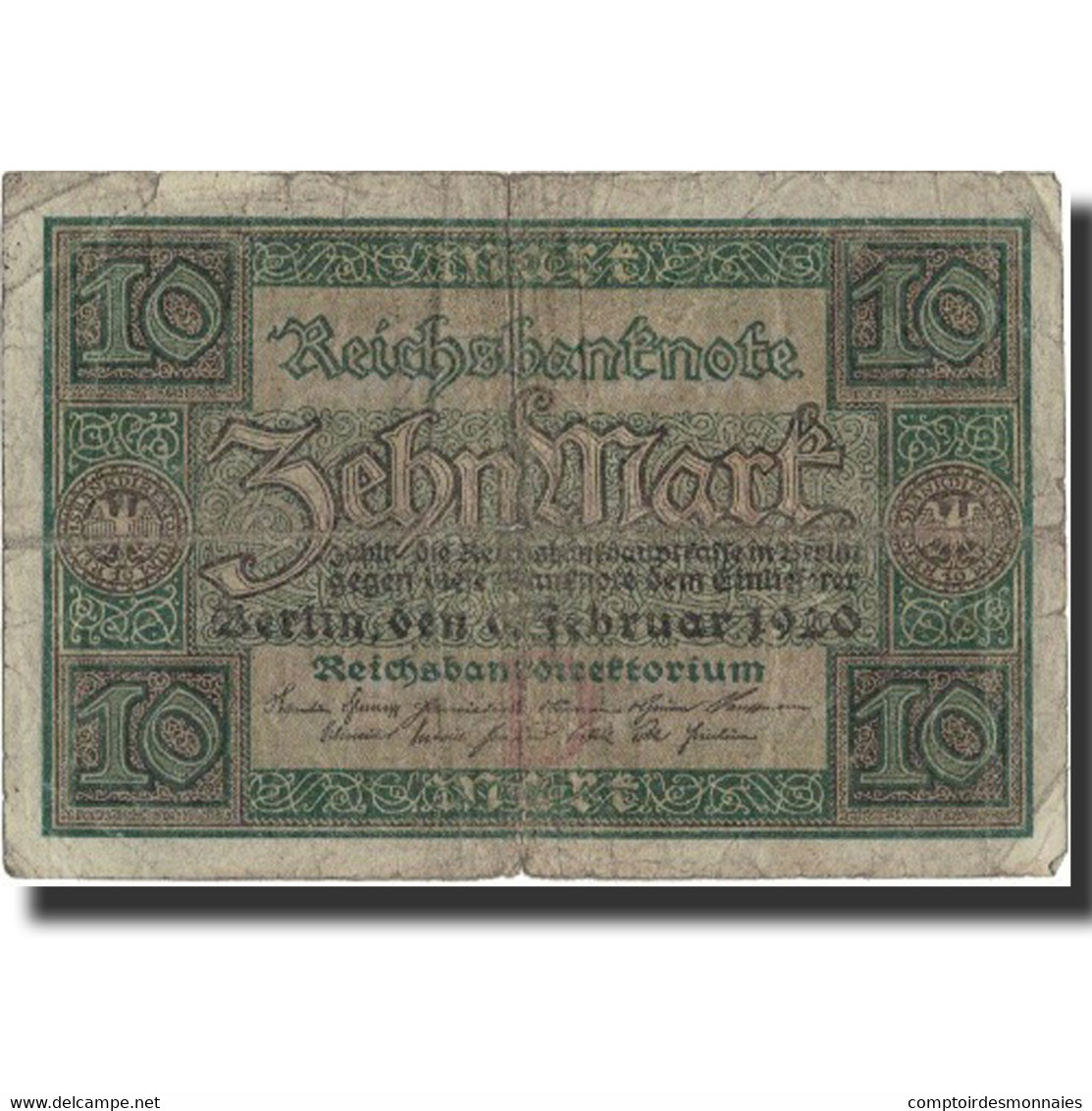 Billet, Allemagne, 10 Mark, 1920, 1920-02-06, KM:67a, TB - 10 Mark