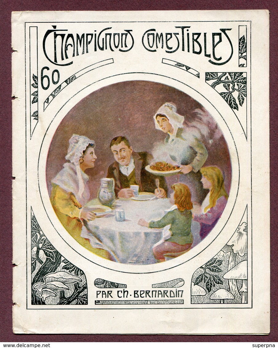 COUVERTURE DE CAHIER  : " LES CHAMIGNONS COMESTIBLES " - Book Covers