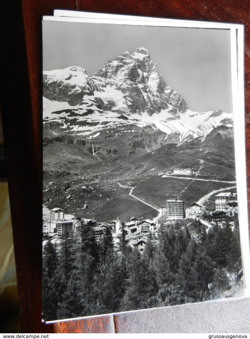 17110) CERVINIA IL CERVINO VIAGGIATA 1965 TIMBRO CENTENARIO CONQUISTA E TRAFORO - Altri & Non Classificati