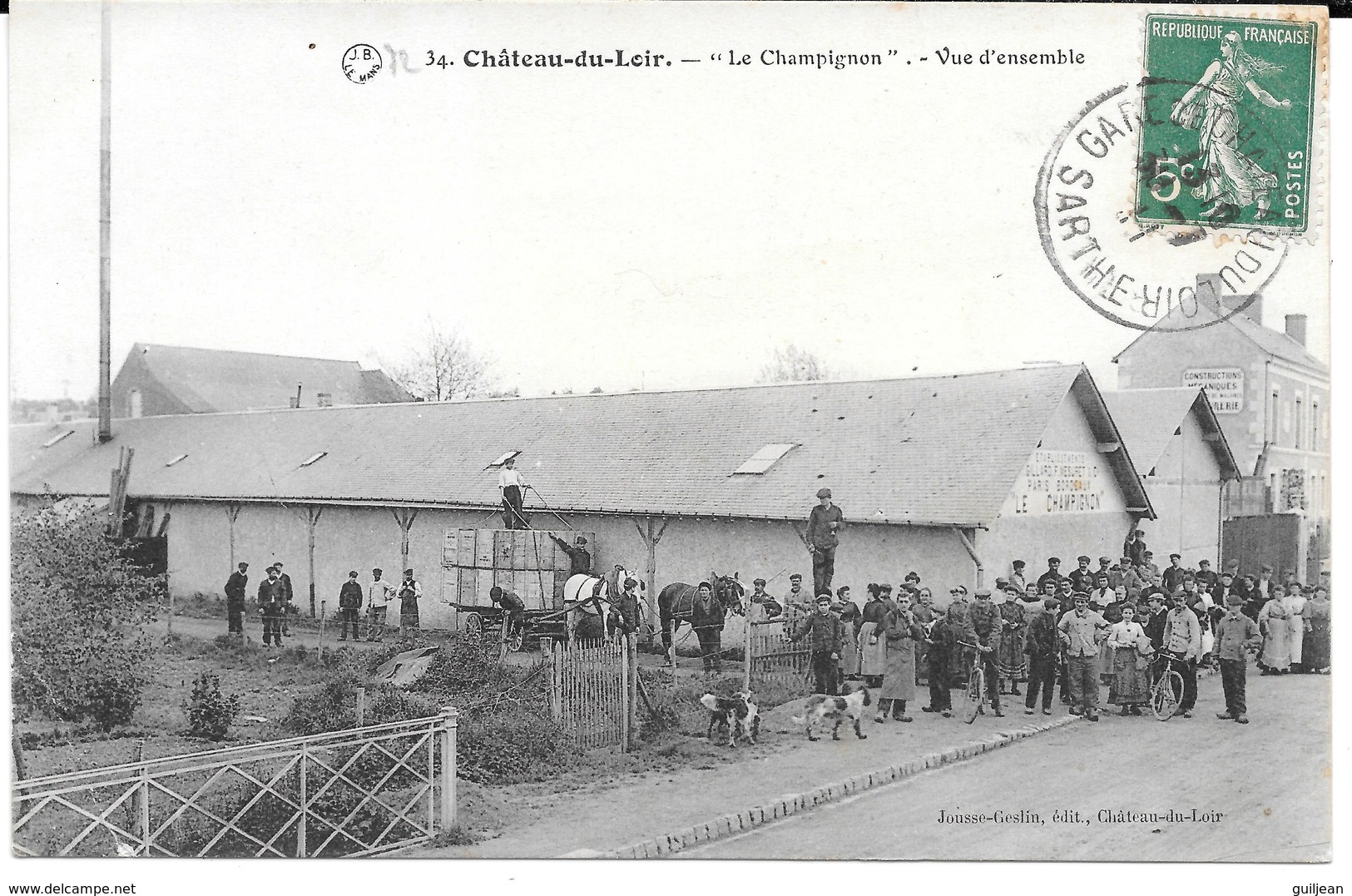 72 - Château-du-Loir - 34 - " Le Champignon " - Vue D'ensemble - Circulé - Etablissement Gillard-Mesuret Et Cie - - Chateau Du Loir