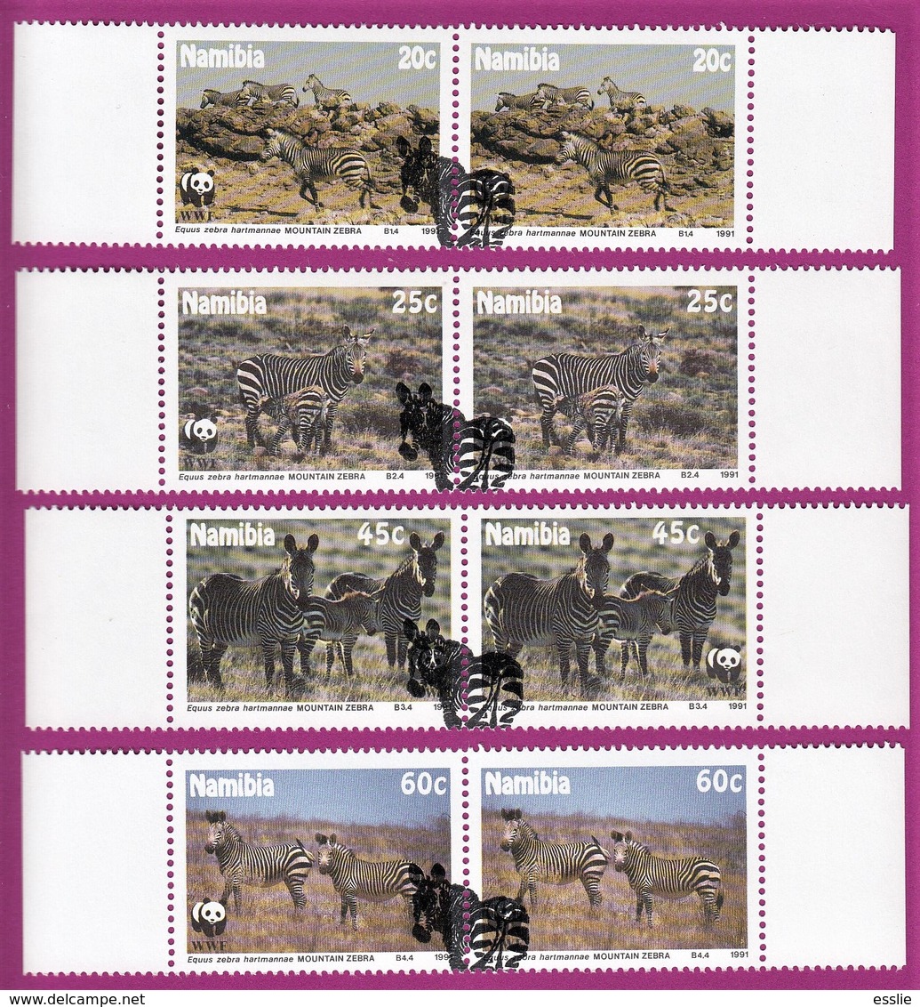 Namibia (previously SWA) - 1991 - Mountain Zebra - Complete Set CTO - Used Stamps