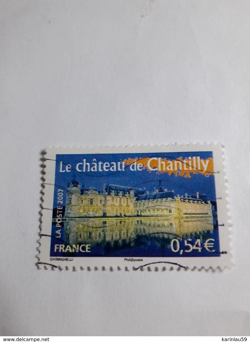 Timbre France 2007 France Touristique Chateau De Chantilly N° Yvert 4018 Oblitéré - Used Stamps