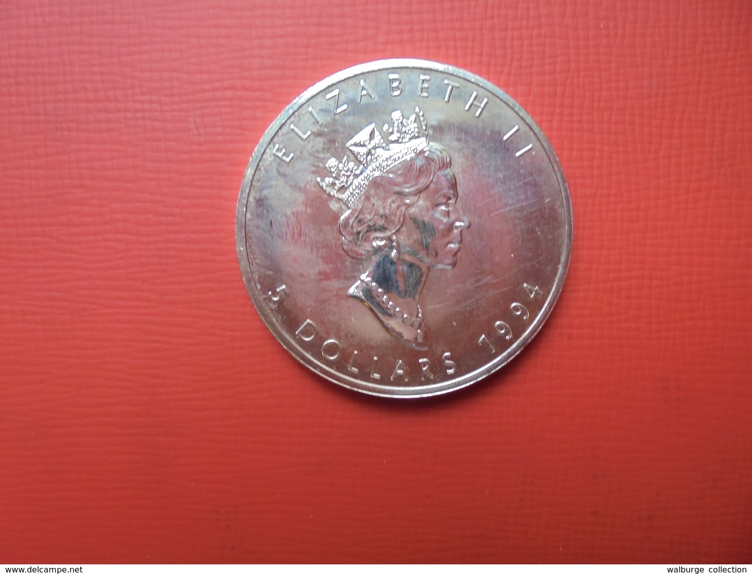 CANADA 5 $ 1994 ARGENT PUR(1 OUNCE)  "ERABLE" - Canada