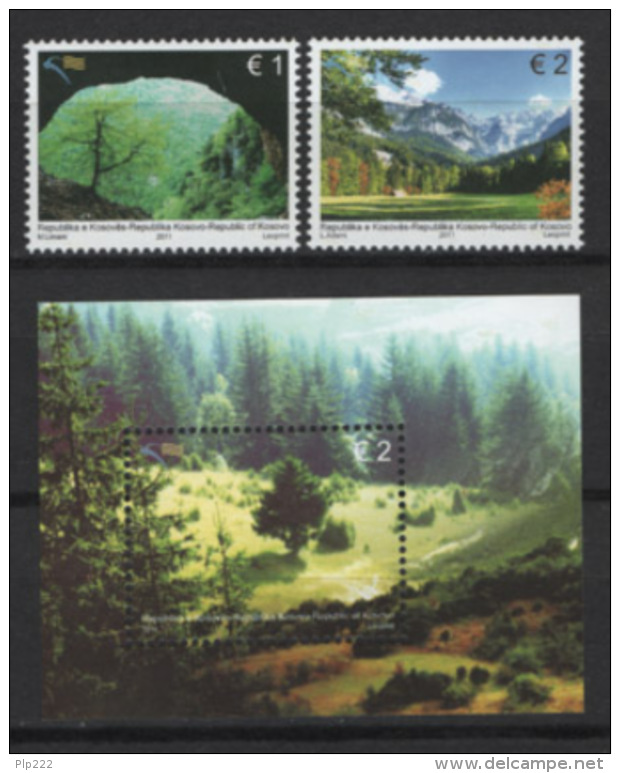 Kosovo 2011 CEPT Unif. 190/91+BF17 **/MNH VF - Kosovo