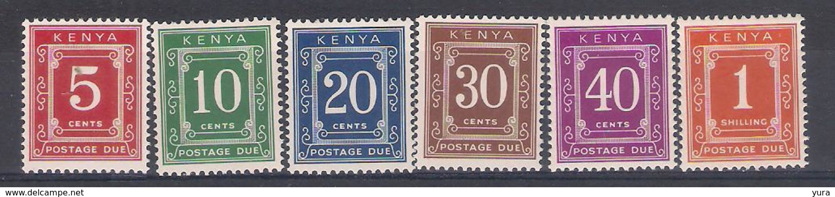 Kenia 1973    Sc Nr  J1c/5c, J7c   MNH   (a1p13) - Kenia (1963-...)