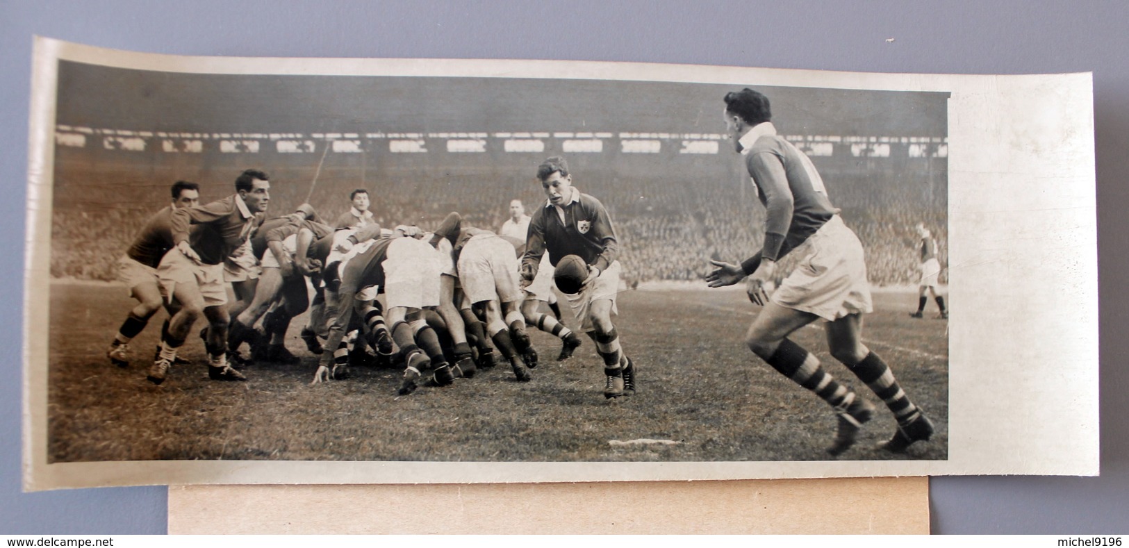 Rugby à XV France-Irlande à Colombes 1950 Photo Presse 240x90 - Sports