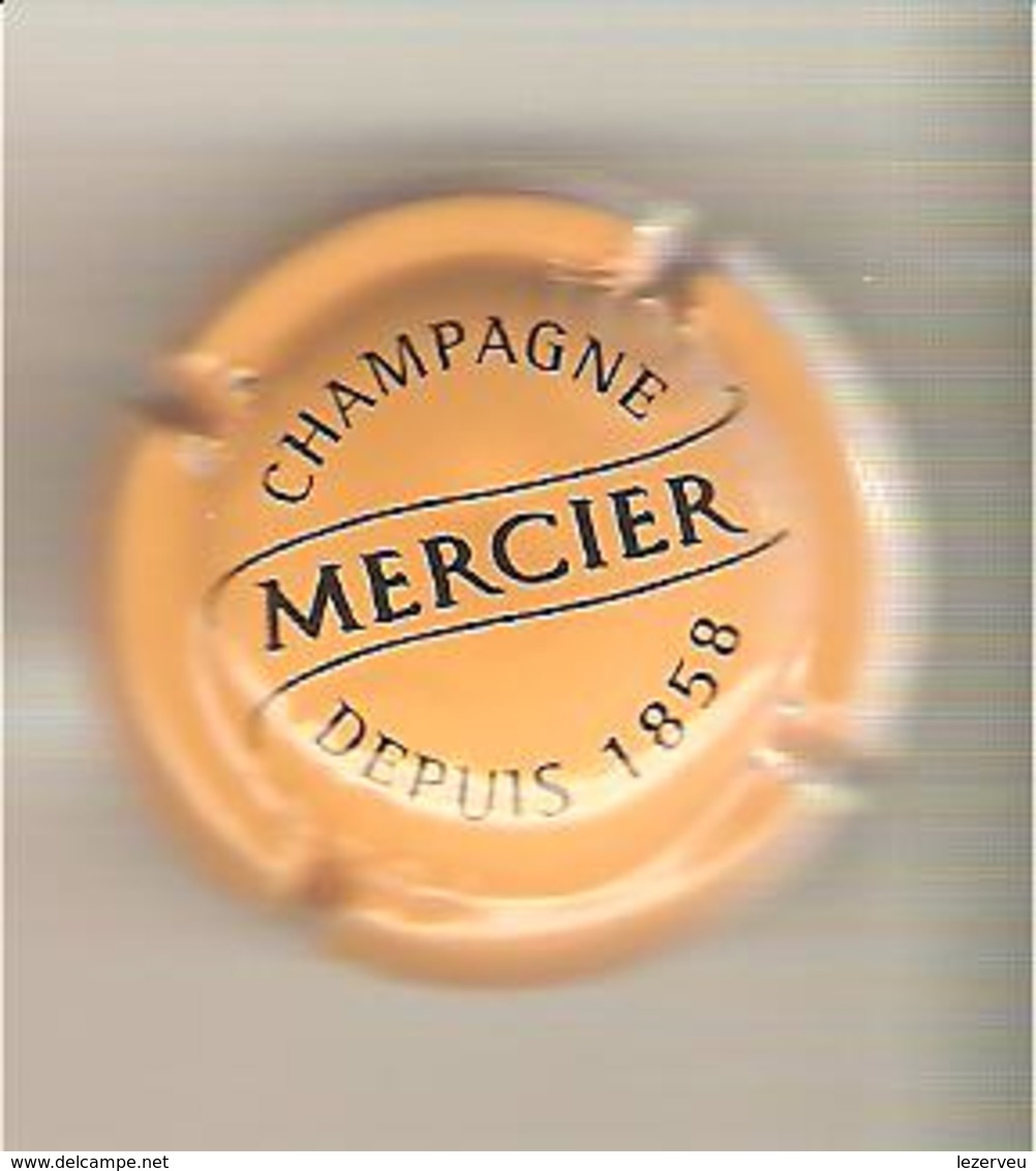 CAPSULE MUSELET CHAMPAGNE MERCIER ( NOIR SUR JAUNE) - Mercier