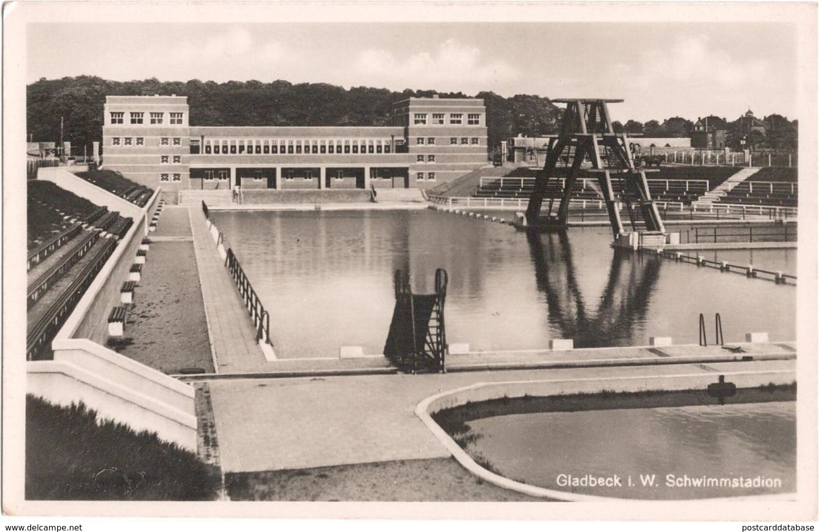 Gladbeck I. W. Schwimmstadion - & Swimming Pool, Architecture - Gladbeck