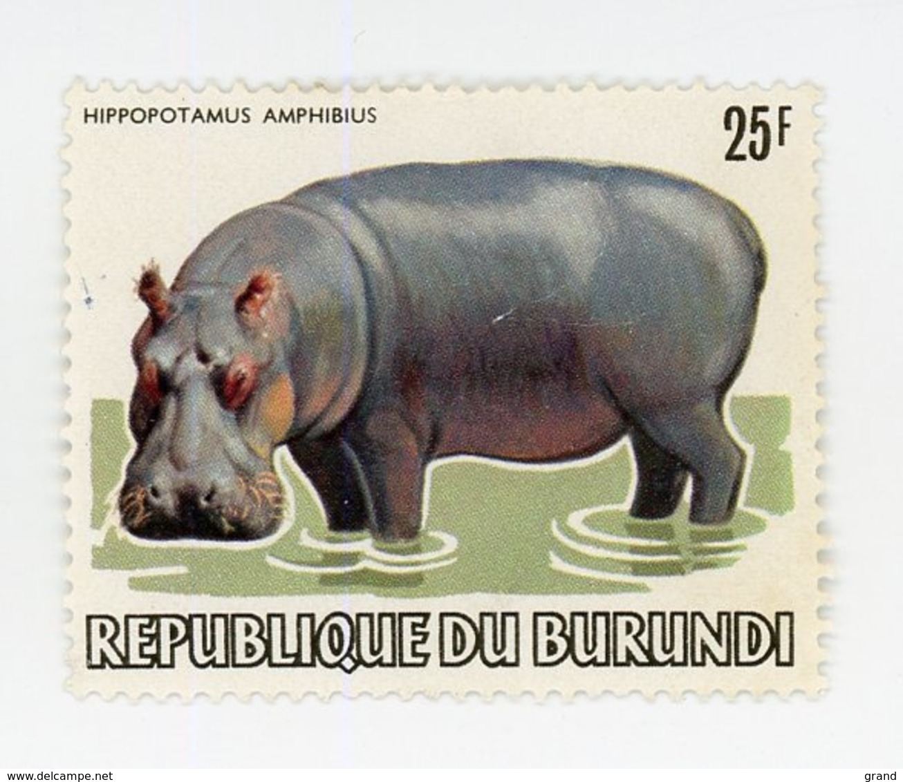 Burundi 1983-Hypopotame Nr 856 De La Série Dégommé - Oblitérés