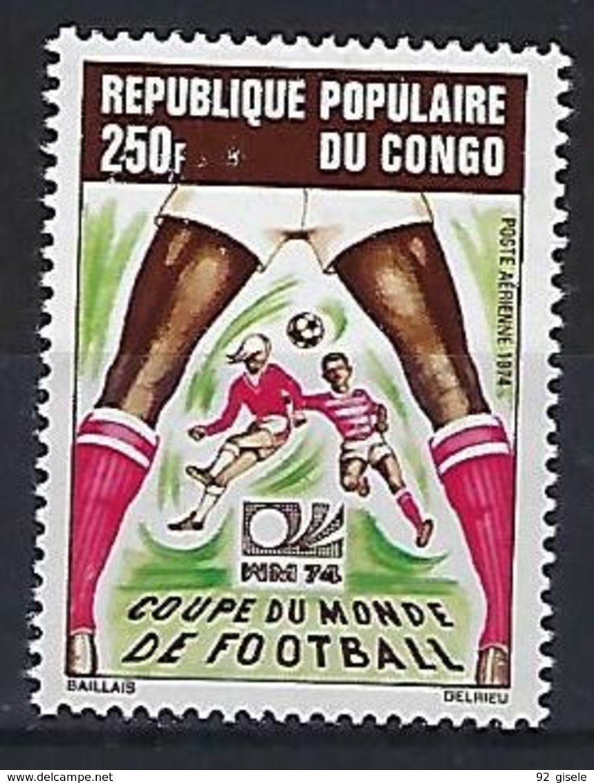 Congo Aerien YT 188 (PA) " Coupe Du Monde Football " 1974 Neuf** - Neufs