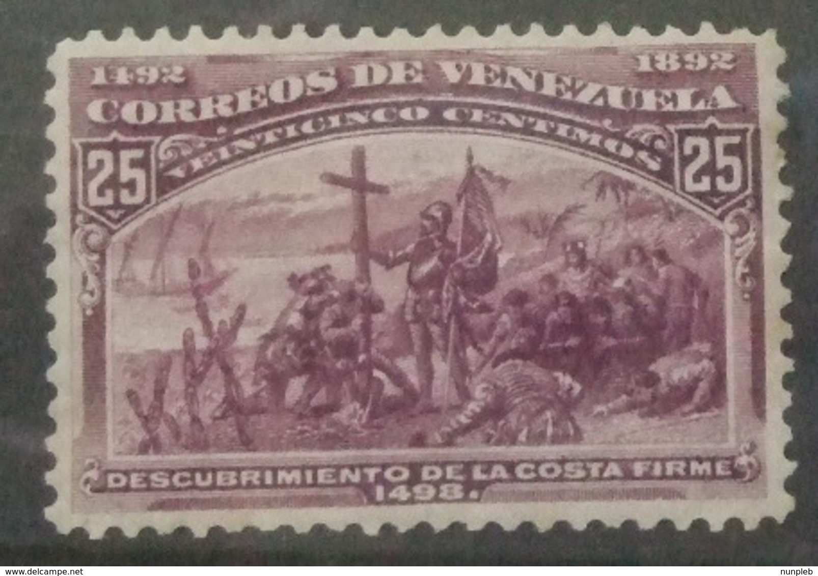 VENEZUALA - 1893 Columbus MH - Venezuela