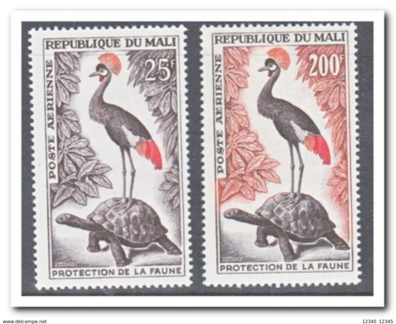 Mali 1963, Postfris MNH, Birds, Turtles - Mali (1959-...)