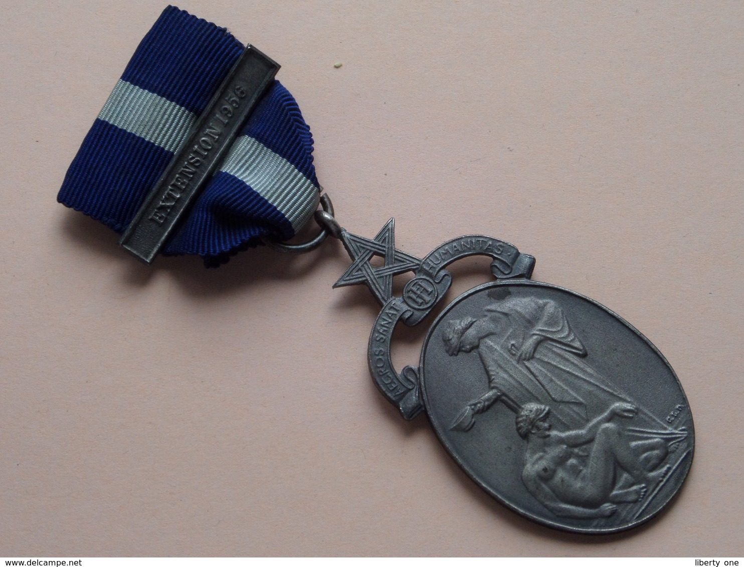 EXTENTION 1956 - Aecros Sanat Humanitas ( Bro.G.R.ROLFE. N° 5912 ) MASONIC ( 35.1 Gr. - See Photo ) Medal ! - Autres & Non Classés
