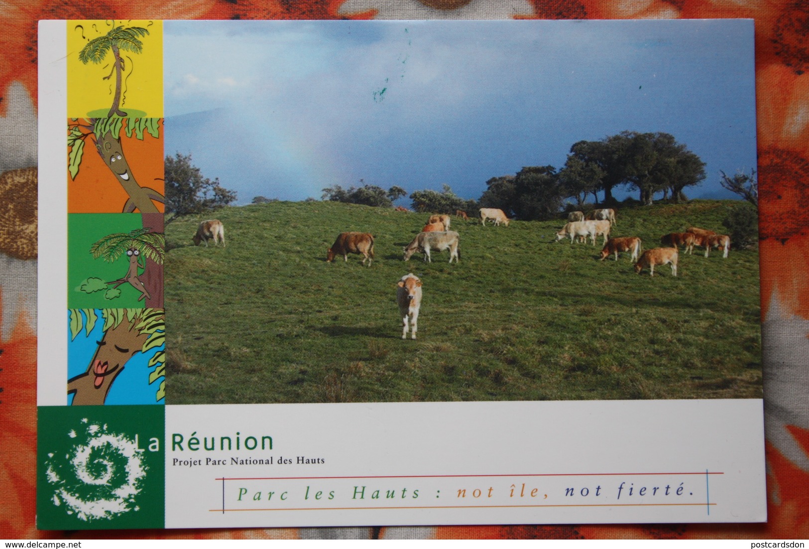 Reunion - Parc Les Hauts - Old Postcard - Cow - Reunión