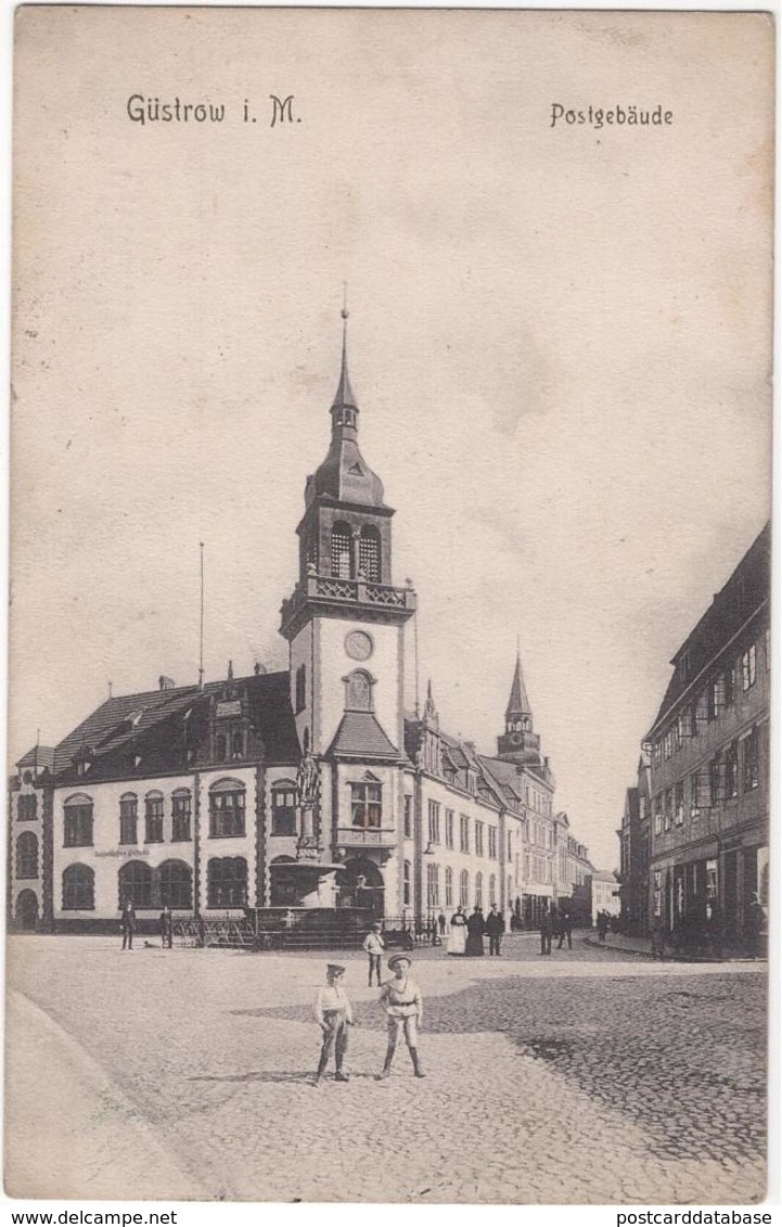 Güstrow I. M. - Postgebäude - Guestrow