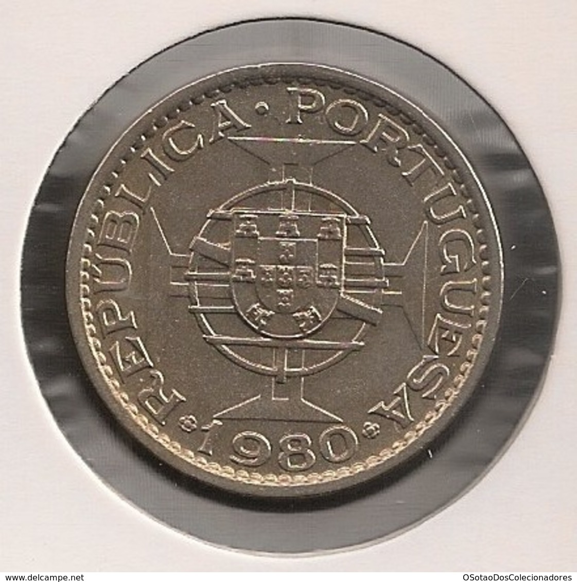 Moeda Macau/Portugal - Coin Macao 1 Pataca 1980 - BELA (Soberba) - Macao