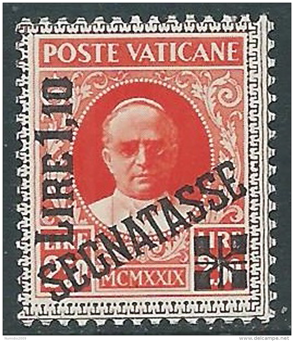 1931 VATICANO SEGNATASSE 1,10 LIRE MNH ** - ED9-6 - Postage Due