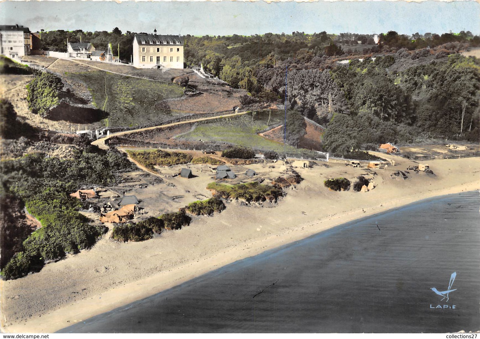 22-NOTRE-DAME-DU-GUILDO- VUE DU CIEL , LA PLAGE DES QUATRE-VAUX ET LE CENTRE D'ADAPTATION - Autres & Non Classés