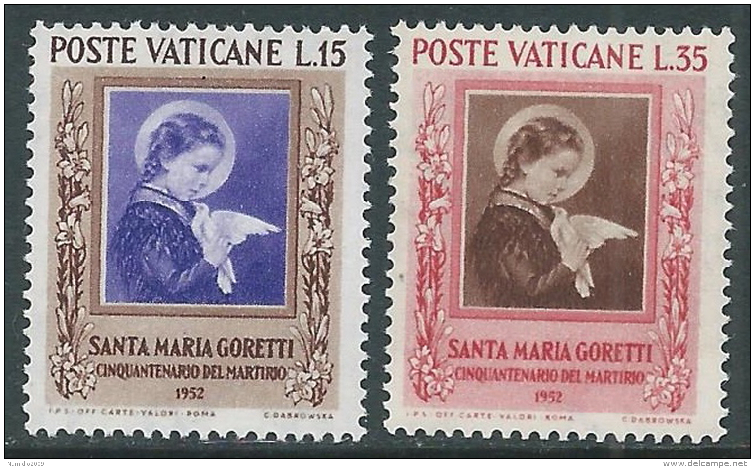 1953 VATICANO SANTA MARIA GORETTI MNH ** - ED11-10 - Ungebraucht