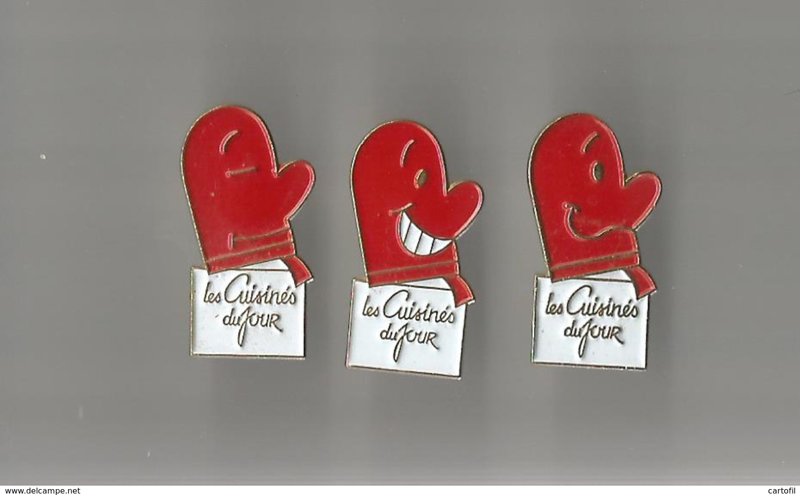 Lot De 3 Pin's Les Cuisinés Du Jour - Food