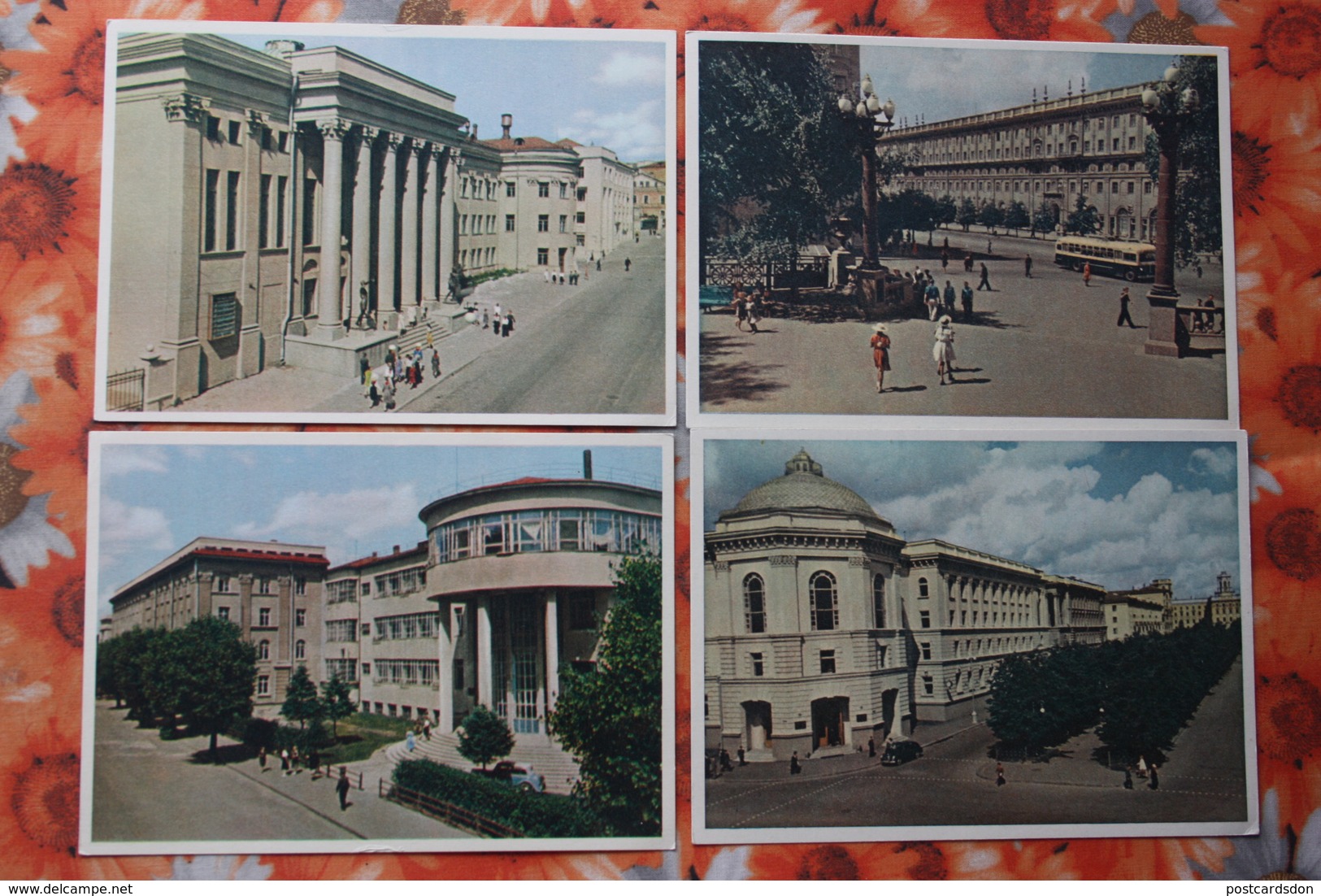 BELARUS. MINSK. Old PC. OLD USSR PC. 1950s - 12 Postcards Lot - Belarus