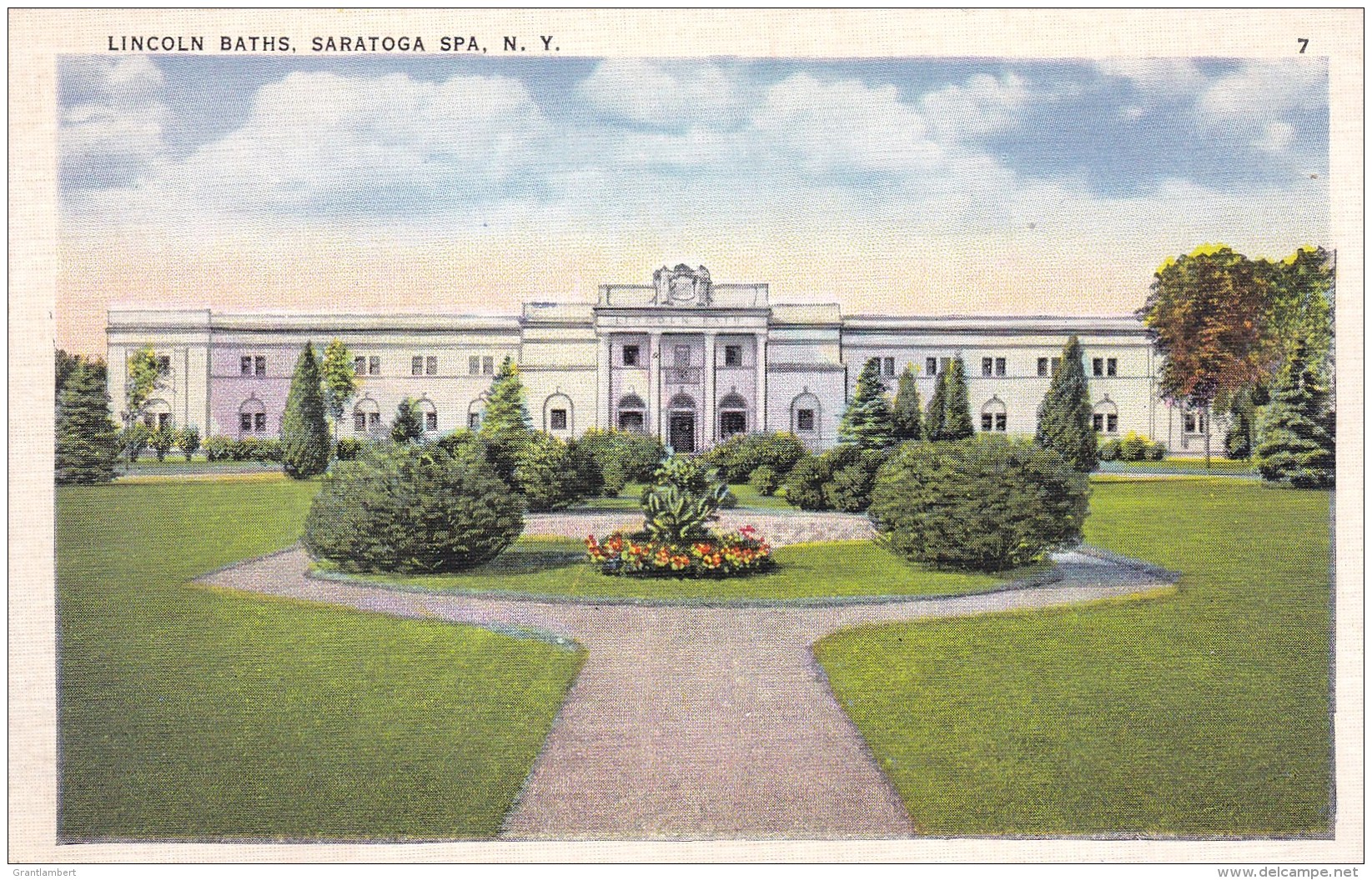 Lincoln Baths, Saratoga Spa, Saratoga Springs, New York, USA Vintage Unused - Saratoga Springs