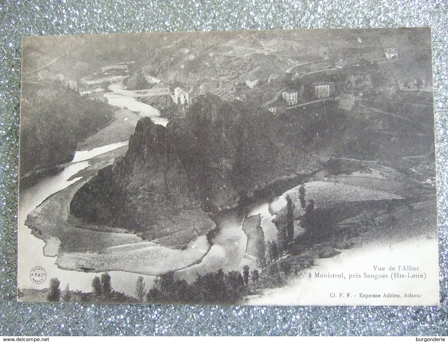 VUE DE L'ALLIER A MONISTROL PRES SAUGUES / BELLE CARTE 1912 - Saugues