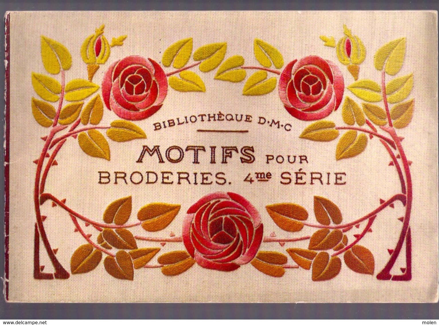 MOTIFS Pour BRODERIES 4me BIBLIOTHEQUE DMC Ca1935 BRODERIE D.M.C. POINT DE CROIX CROSS STITCH KRUISSTEEK DENTELLE Z214 - Point De Croix