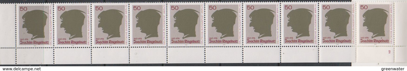 Germany 1983 Joachim Ringelnatz 1v 10x ** Mnh (39057) - Ongebruikt