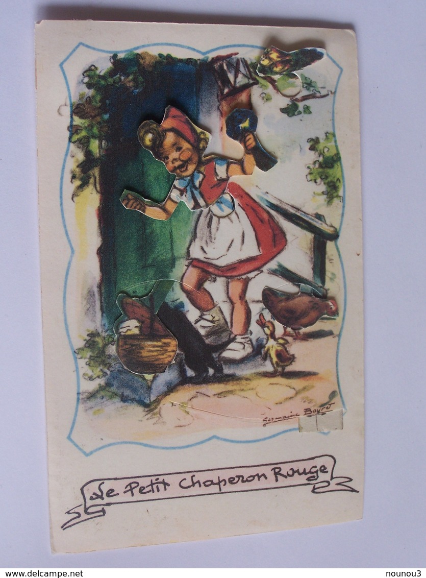 Bouret Germaine " Le Petit Chaperon Rouge " M.d Paris Serie Animee No 375 Decoupies - Bouret, Germaine