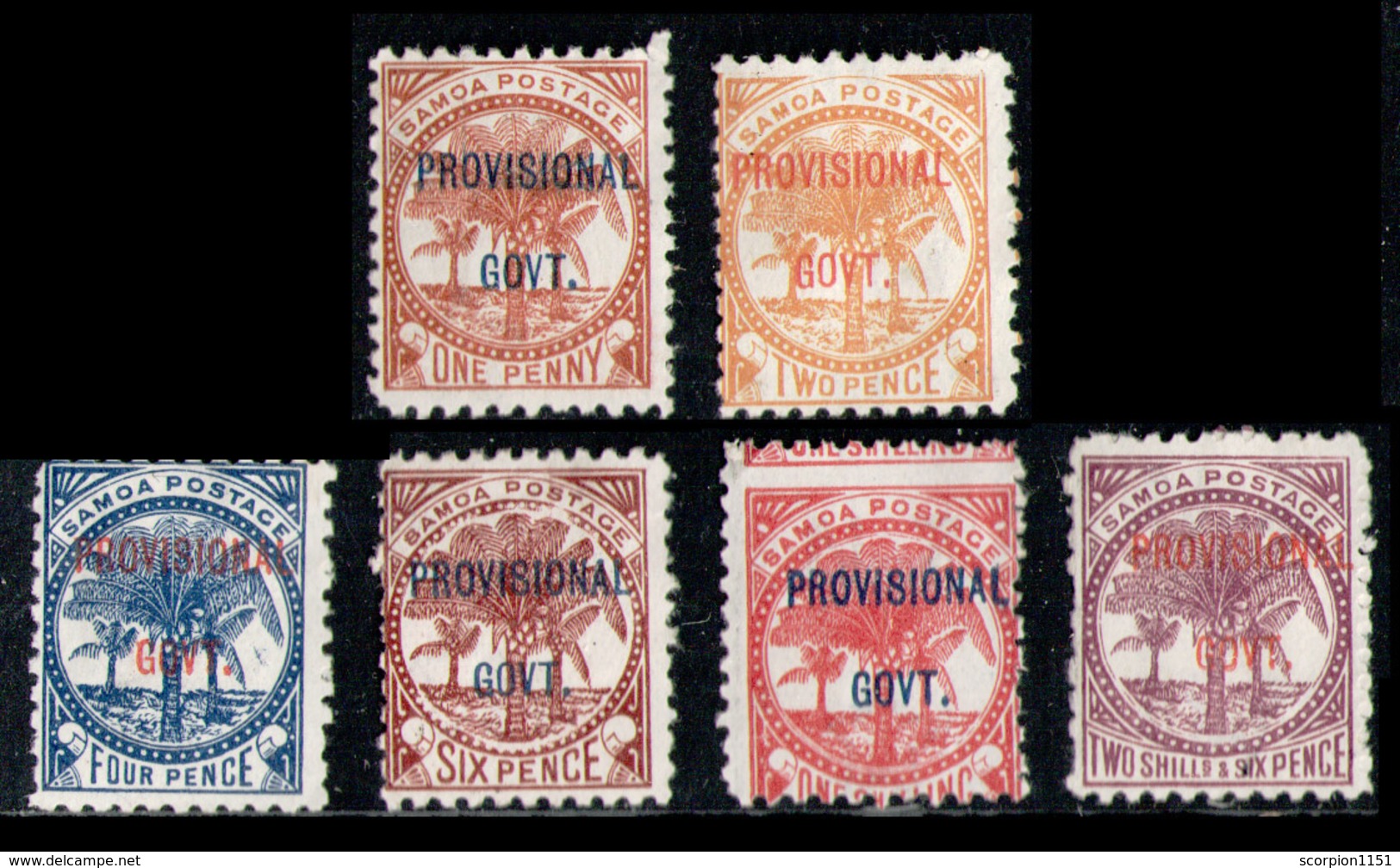 SAMOA 1899 - Set From 1p To 2/2Sh - MH* - Samoa