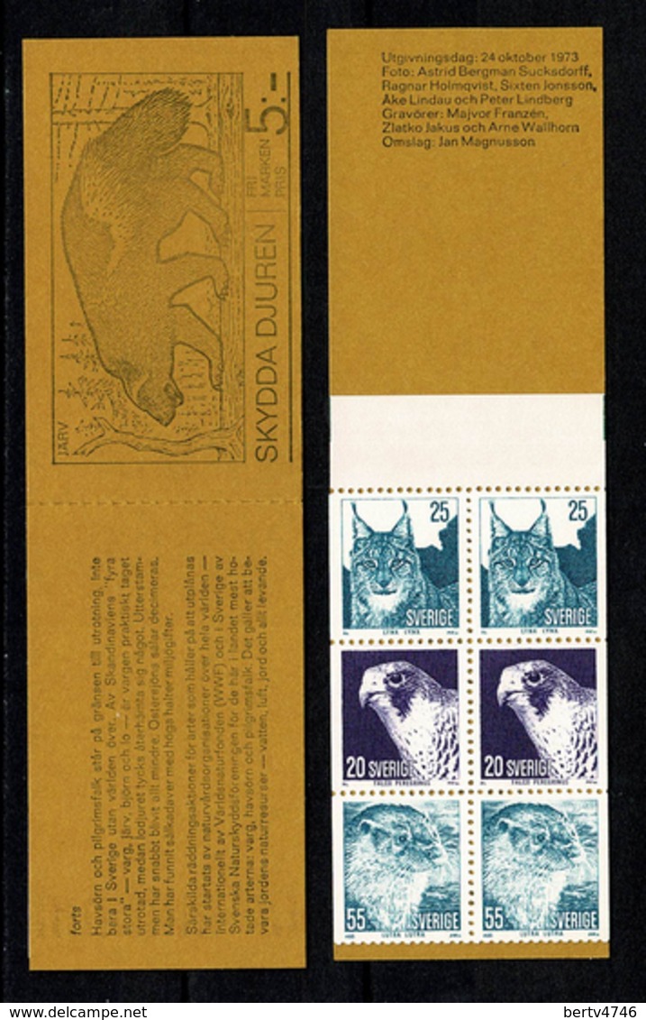 Sverige 1973  Yv  C796** Boekje/carnet 796** Complete Booklet - 1951-80