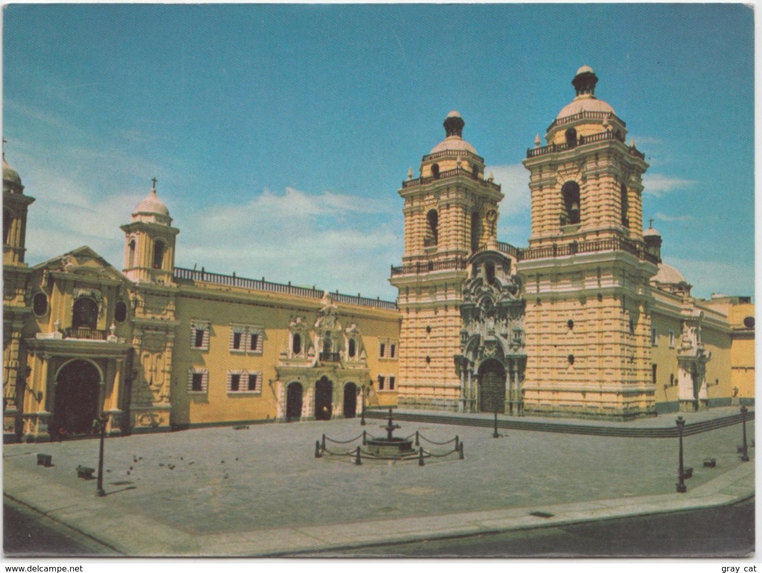 Plaza, Monastery And Church Of San Francisco, LIMA, PERU, Unused Postcard [21272] - Peru