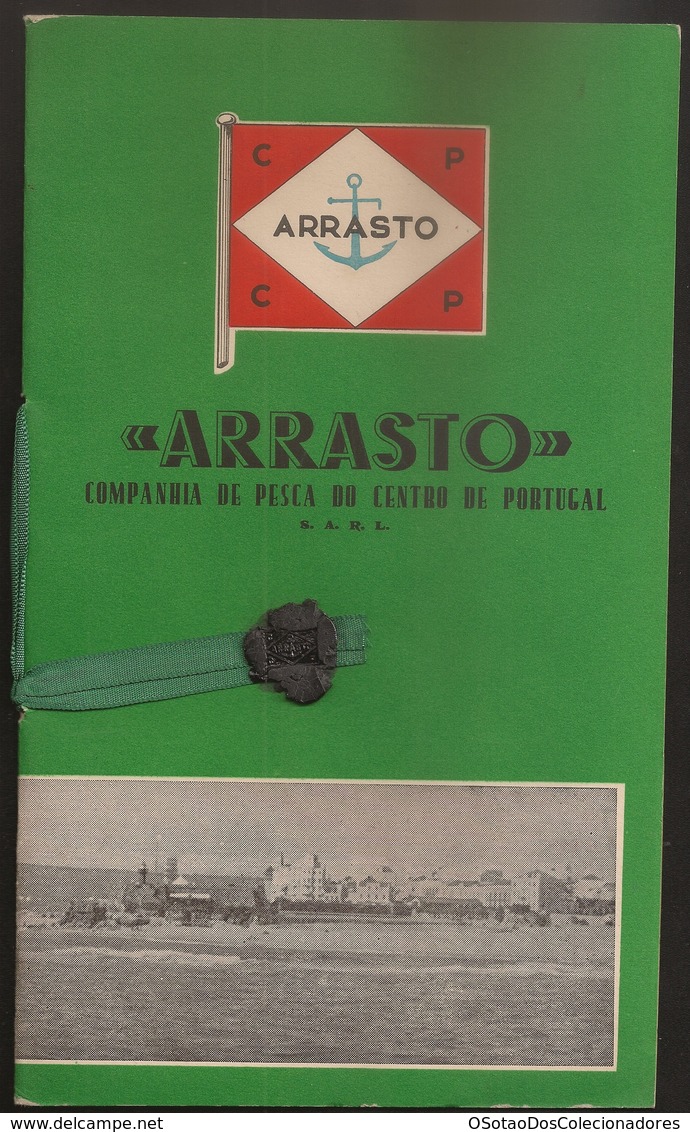 Titulo Acção Arrasto - Companhia Pesca Do Centro Portugal - Figueira Foz - One Share Certified 1947 - Fishing Company - Industrie