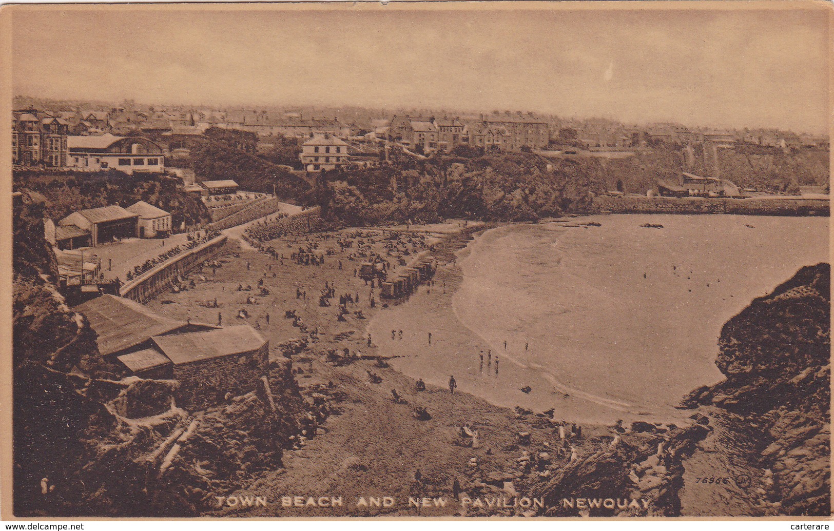 ROYAUME UNI,UNITED KINGDOM,angleterre,england,CORNWALL,CORNOUAILLES,N EWQUAY,1900,town Beach,mer - Newquay