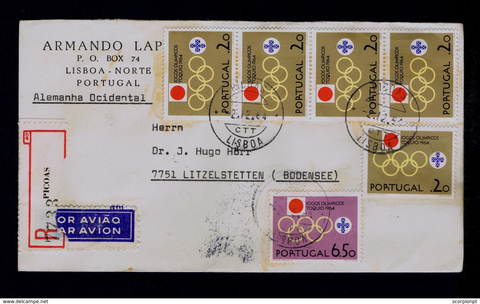 TOKYO Olimpiques Jeux Olimpic Games 02-12-1964 Fdcover Portugal Sports Sp5250 - Summer 1964: Tokyo