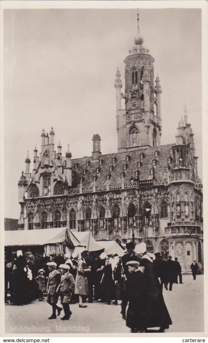 PAYS-BAS,ZUID HOLLAND,HOLLANDE,NEDERLAND,MIDDELBURG,MARKTDAG,égl Ise,abbaye Détruite En 1940,bombardement,bonne Soeur - Middelburg