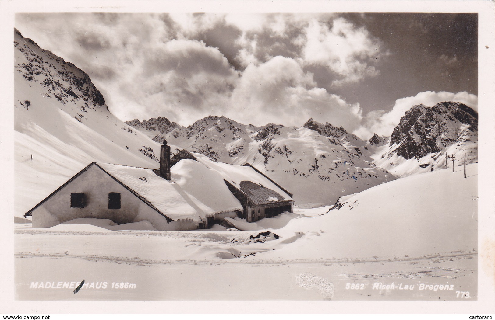 AUTRICHE,OSTERREICH,AUSTRIA,VORARLBERG,MADLENERHAU S,REFUGE,HIVER,NEIGE,ALTITUDE,silvretta - Autres & Non Classés