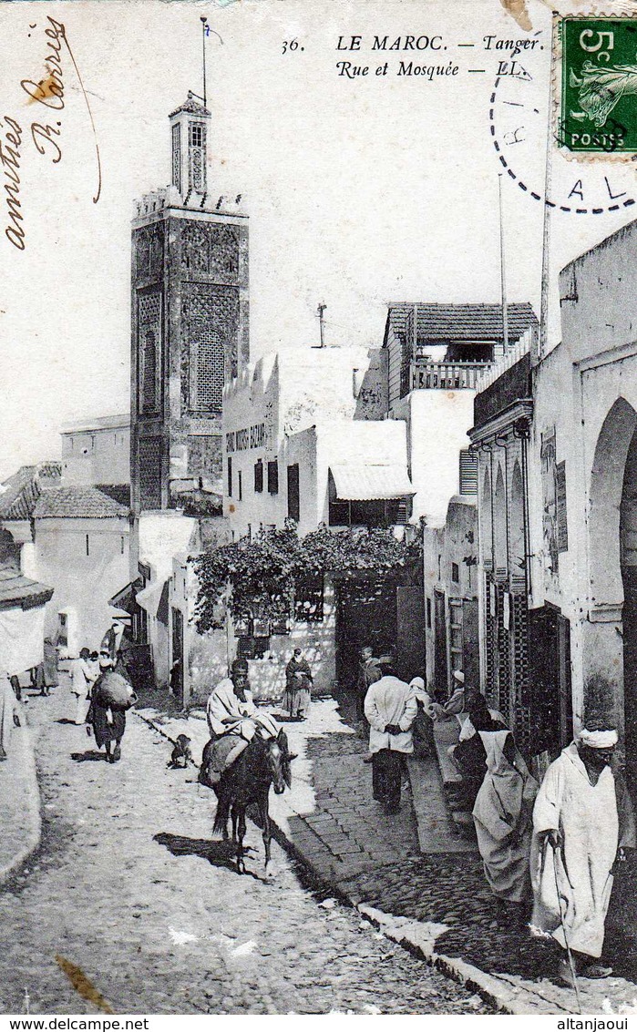 TANGER- 544- Rue Et Mosquée. Carte Adressée à Une Pensionnaire De La Légion D'honneur Aux Loges De St Germain. - Tanger