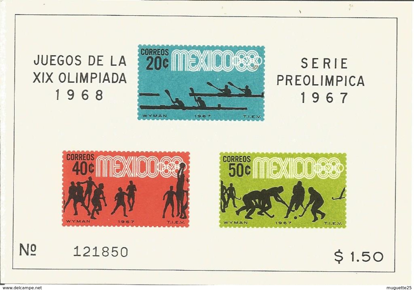 Jeux Olympiques > Ete 1968: Mexico Lot De 7 Blocs Feuillets - Sommer 1968: Mexico