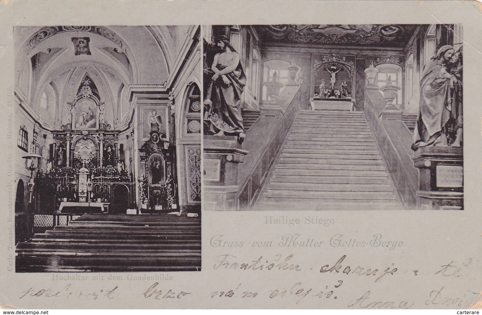 ALLEMAGNE,DEUTSCHLAND,GERMANY,SANCTUARY,CATHEDRALE,1906,HEILIGE STIEGE,escalier De Jesus,mutter Gottes Berge,autel,scala - Essen