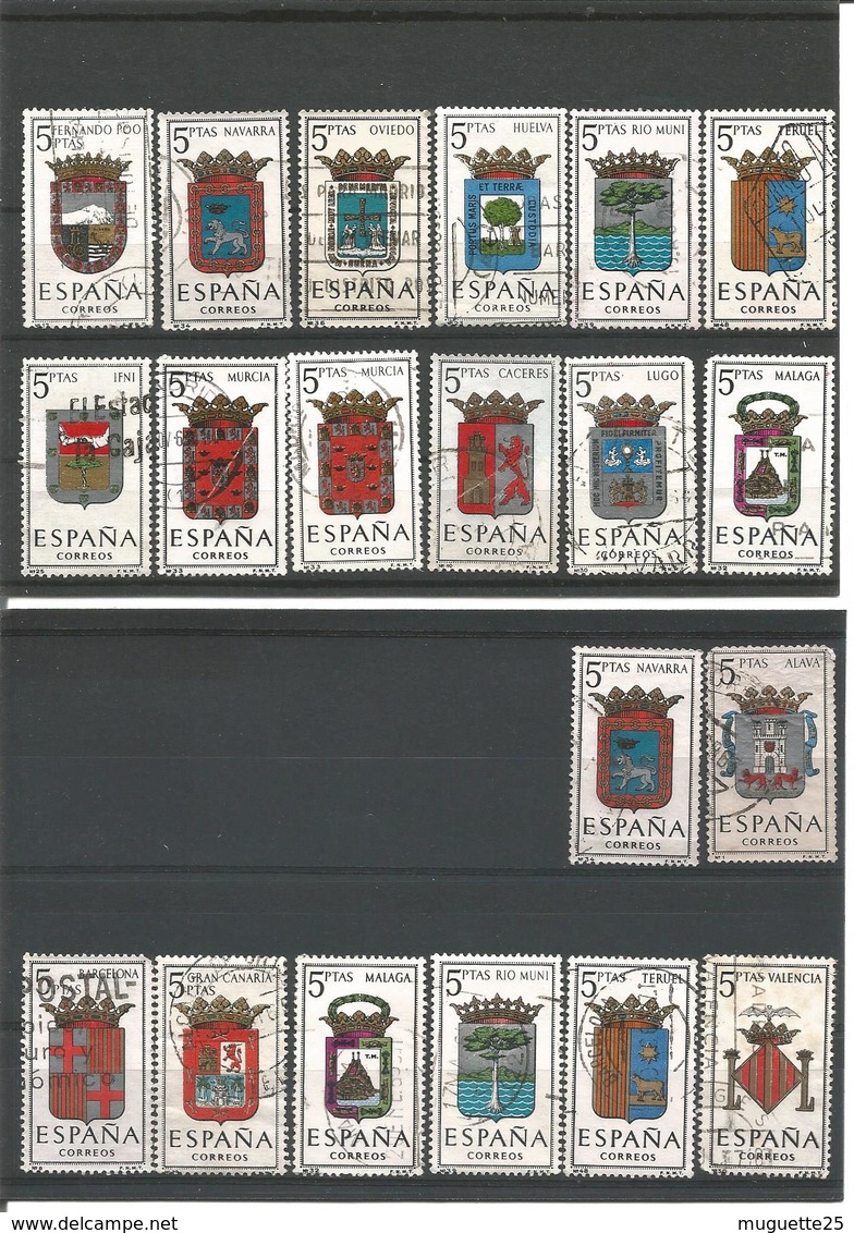 Armoiries  Espagne - Timbres