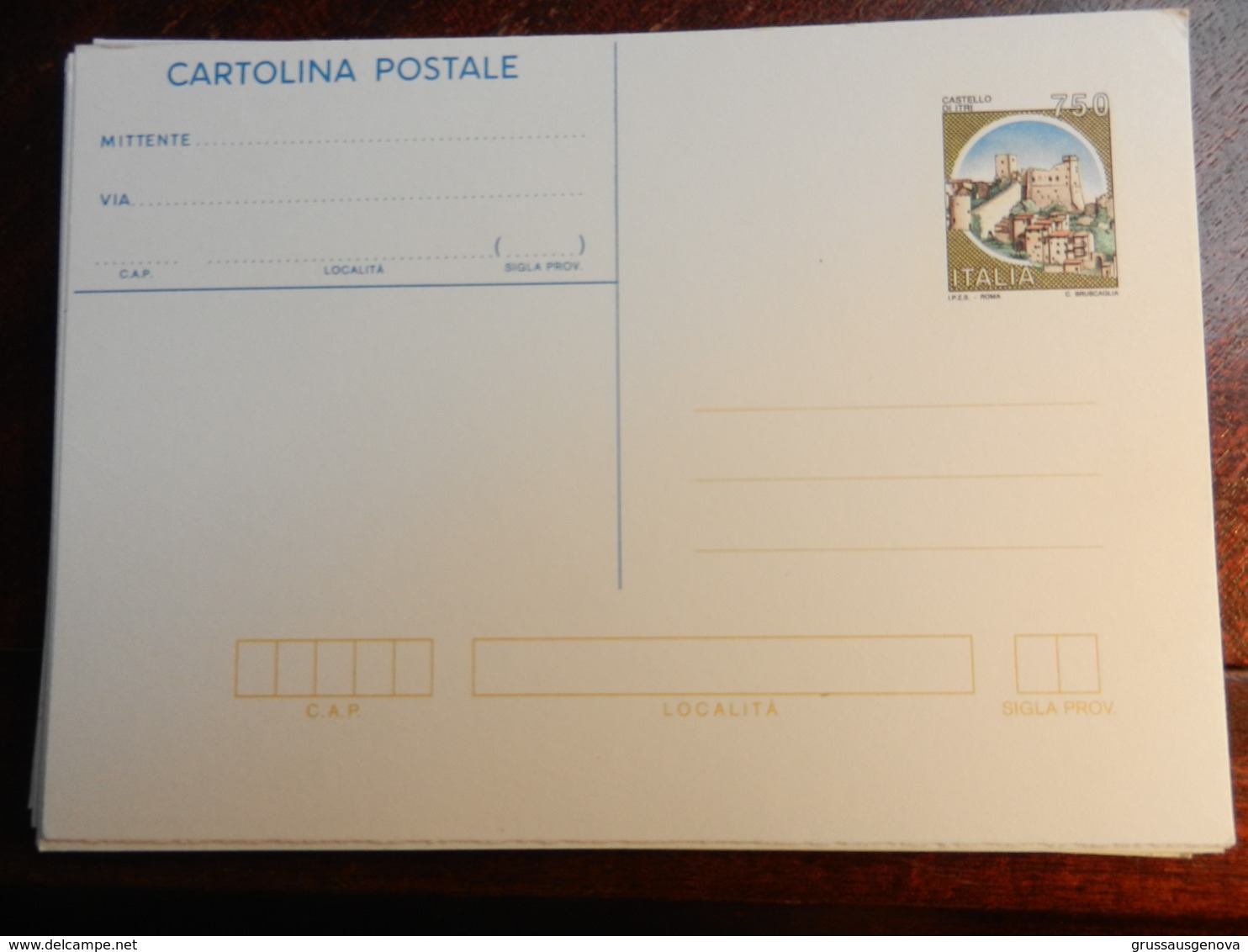 17394) CARTOLINA POSTALE CASTELLI LIRE 750 NUOVO PERFETTO ITALIA REPUBBLICA - Interi Postali