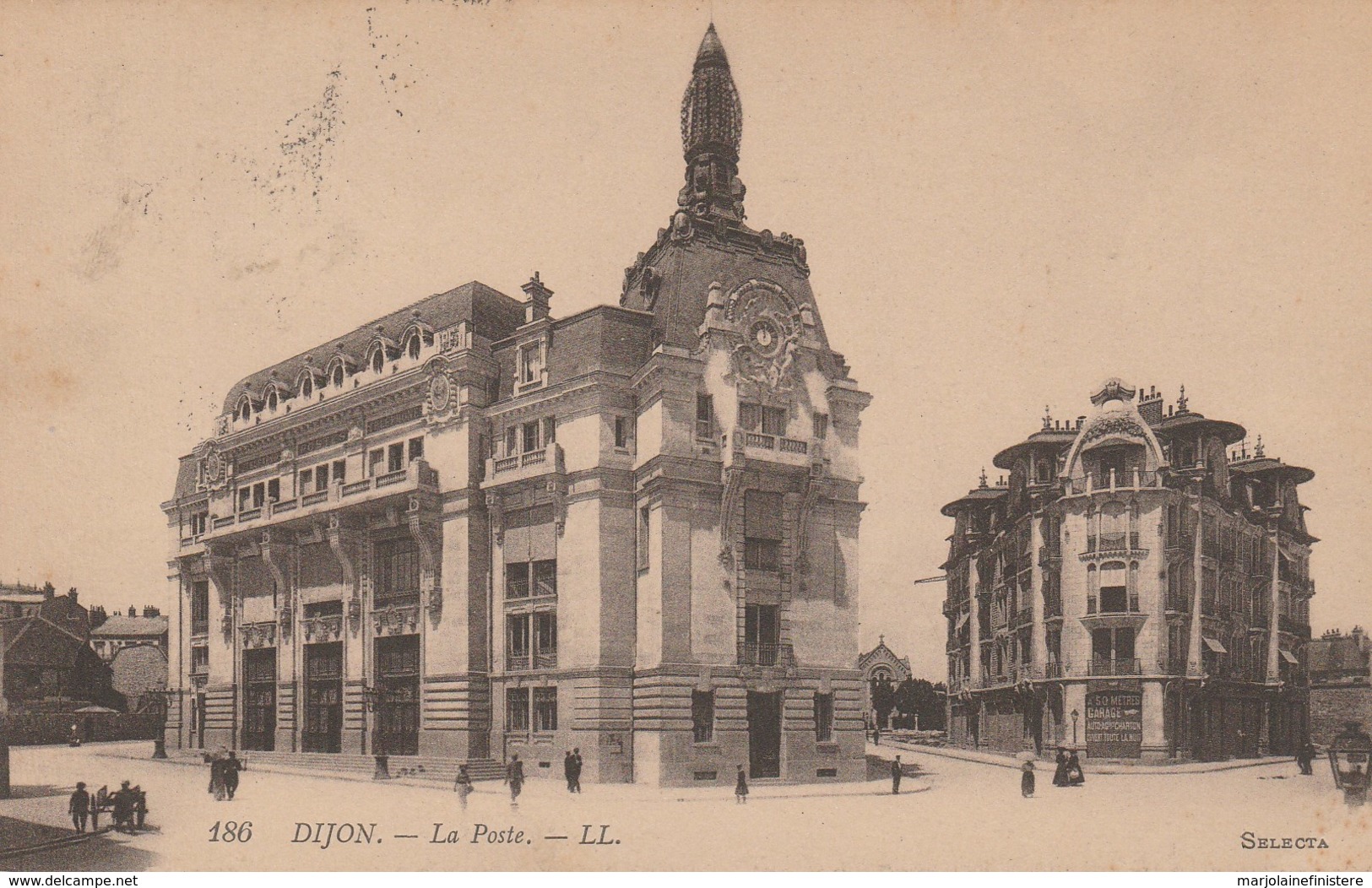 Dép. 21 - DIJON. - La Poste. Circulée. LL N° 186. Selecta - Dijon