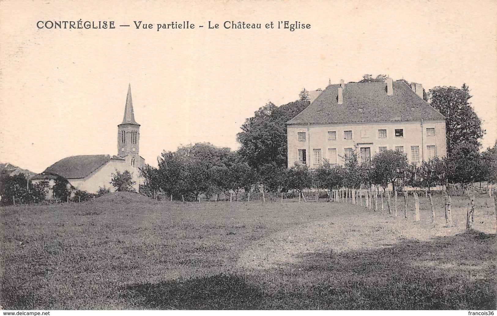 Contréglise (70) - Vue Partielle - Le Château Et L'Eglise - Autres & Non Classés